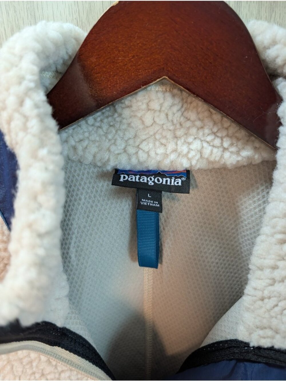 New Patagonia Men’s Size Large Classic Retro-X Jacket Pelican Wren Gold - Picture 6 of 8
